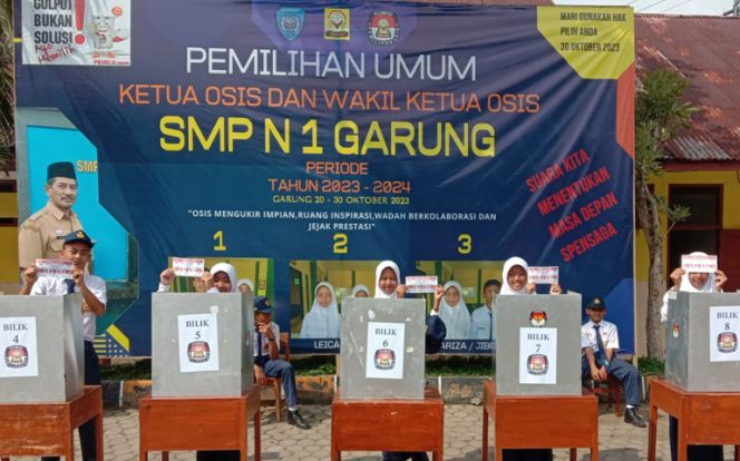 
					Merawat Demokrasi Siswa di Sekolah, SMPN 1 Garung Wonosobo Gelar Pilketos