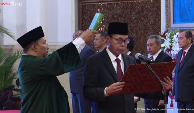 
					Presiden Jokowi Resmi Lantik Nawawi Pomolango sebagai Ketua KPK