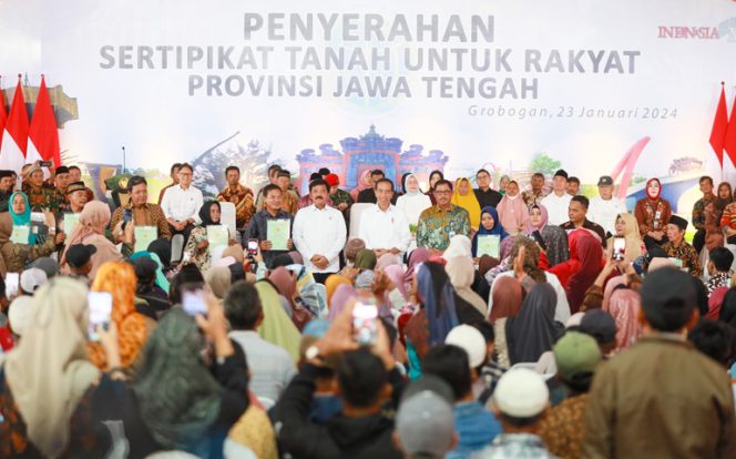 
					Menteri ATR Sebut Nilai Ekonomi Sertifikasi Tanah di Grobogan Capai Rp2,3 Triliun