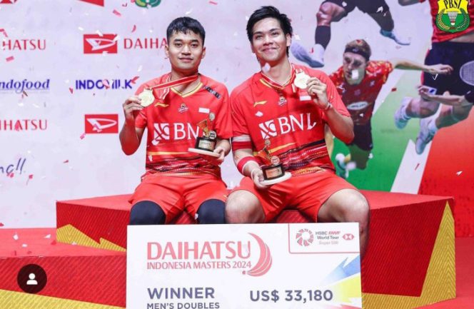 
					Pasangan Ganda Putra Leo/Daniel Raih Juara Indonesia Masters 2024