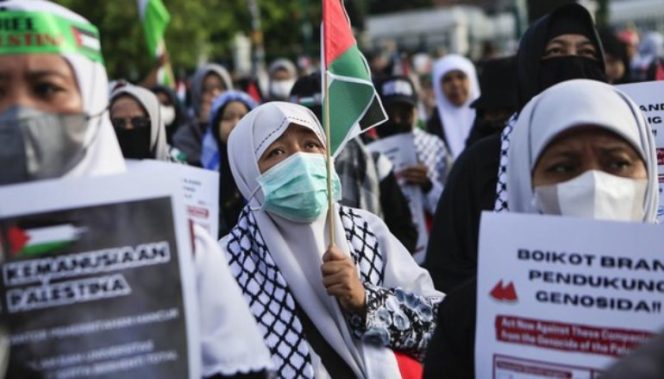 
					Ribuan Warga Padati Titik Nol Kilometer Yogyakarta, Tuntut Israel Hentikan Genosida Terhadap Palestina