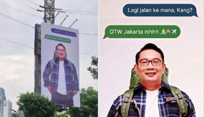 
					Baliho Ridwan Kamil “OTW Jakarta” Viral di Medsos, Tanda Maju Pilkada DKI?