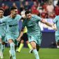 BARCELONA, aNewsid.com - Klub Sepakbola Barcelona baru saja mengalahkan Real Sociedad dengan skor 2-0 dalam jornada ke-35 La Liga 2023/24 di Estadio Olimpico Lluis Companys pada Selasa dini hari WIB. Dua gol kemenangan Barcelona pada laga ini masing-masing dicetak oleh Lamine Yamal dan eksekusi penalti Raphinha.