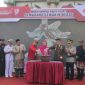 Wali Kota Semarang, Hevearita Gunaryanti Rahayu memimpin upacara Hari Jadi ke-477 Kota Semarang di halaman Balai Kota Semarang, Kamis (2/5/2024). Kegiatan itu juga diikuti oleh Forum Koordinasi Pimpinan Daerah (Forkopimda) Kota Semarang.